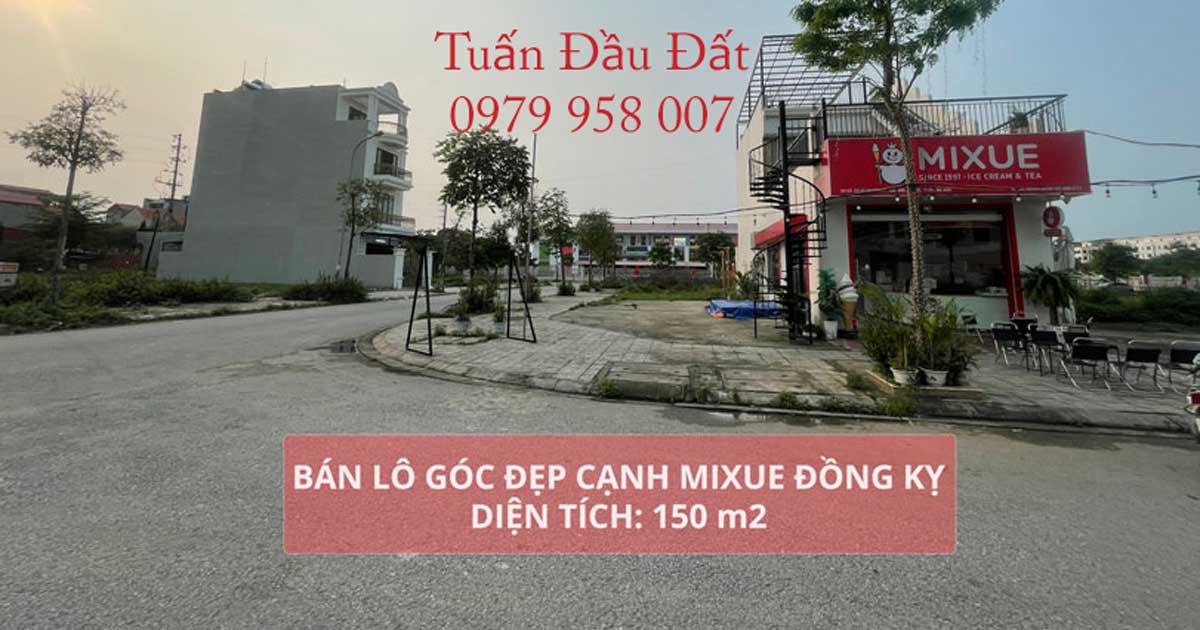Chính chủ bán lô góc đất nền LO23 cạnh Mixue dự án Vườn Sen Đồng Kỵ