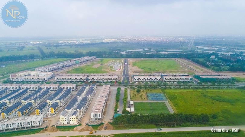 Khu thể thao đa năng VSIP Bắc Ninh thiết kế khu đồi cỏ, sân bóng và sân tenis phục vụ cư dân